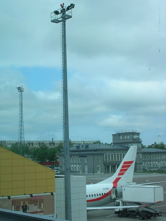 mât d’éclairage grande hauteur